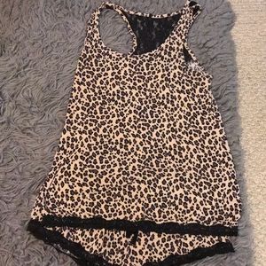 Cheetah print pajama set